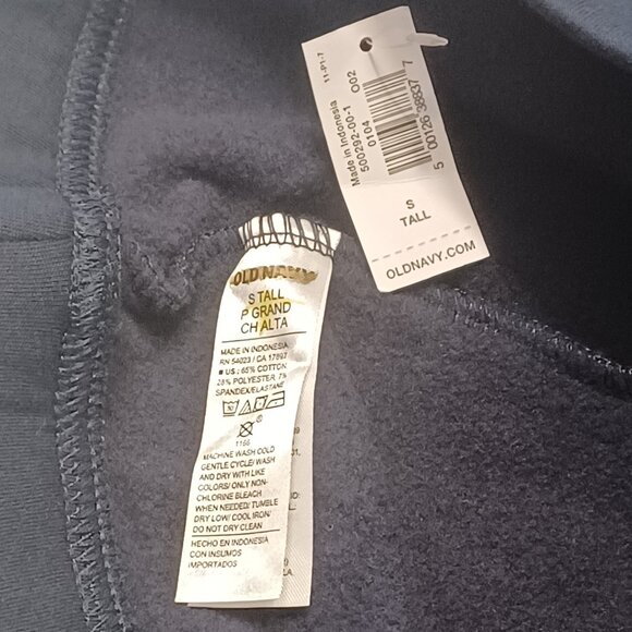 NEW Old Navy ST Navy Blue High Waisted Fleece Lined Fashion Layering Legging - Picture 4 of 5